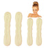 Styla Hair Magic Bun Maker (2 Small, 2 Large) Foam Sponge Bun Shaper Hair Accessories (Blonde)
