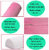 SKYZONAL Memory Foam Bolster Pillow for Neck Back Lumbar Spine Knee Pain Relief Pillow Support Half-Moon?Pink?