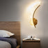 Modern Acrylic Hard Wired Wall lamp, Elegant Wall lamp with Brass Base, Suitable for TV Wall, Bedroom Bedside and Various Commercial Shop environments (2 Pieces)