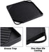 Youtian Reversible Griddles/Grill,2-in-1 Double Use,Non-Stick Aluminum Stove Top Portable for Camping,Square Shaped Black