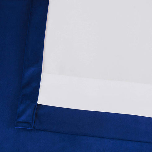 HPD Half Price Drapes VPYC Heritage Plush Velvet Curtain (1 Panel), 50 X 84, Pisces Blue
