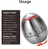 Kitchen Egg Timers for Boiling Eggs?Cute Manual Stainless Steel Metal Mechanical Visual Countdown for Cooking Timer with Loud Alarm?for School, Learning, Projects, and Exercise