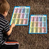 HOMIEVAR 2 Pack - Multiplication Charts and Division Poster Set - Math Classroom Charts Multipaction chart Times Table Charts , Educational Poster for Elementary Student ,Teacher Supplies