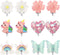 6Pairs Crystal Unicorn Clip On Earrings for Little Girls, Rainbow Earrings Butterfly Earrings Toddler Girls Dress Up Jewelry …