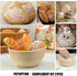 Bread Proofing Baskets Set, PATIOPTION Banneton Baskets Round Banneton Proofing Baskets Used for Making Sourdough Bread with Liner+Bread Lame+Dough+Scraper+Whisk+Stencils Baking Bowl Gift for Bakers