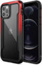 Raptic Shield Case Compatible with iPhone 12 Case & iPhone 12 Pro Case, Shock Absorbing Protection, Durable Aluminum Frame, 10ft Drop Tested, Fits iPhone 12 & 12 Pro, Black & Red