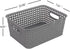 Cand Plastic Storage Baskets/Bins, 4-Pack, Gray