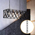 PEESIN Black Pendant Light Fixture Chain, 6 feet Lighting Hanging Chain, Pendant Lamp Fixture Chain Extension with Connection Locks, Heavy Duty Lighting Chain Replacement for Chandelier, Plants, 50 BL