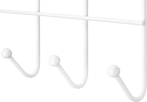 Whitmor Over the Door 6 Hook Rack White