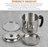 OFNMY Bacon Grease Container with Fine Mesh Strainer - 1.3L/5.2 Cups Stainless Steel Oil Storage Pot Grease Can with Removable Dustproof Lid and Coaster Tray - Oil Pot for Storing Fat, Frying Oil