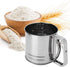 Flour Sifter Stainless Steel Large Sifter for Baking and Powdered Sugar Sifter Flour Sieve 4 Cup