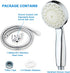 KAIREY Led Shower Head 7 Color Light Change Automatically Handheld Showerhead Polished Chrome with 60 Inches Stainless Steel Hose and Adjustable Bracket