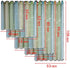 Decdeal Star Curtains Stars Blackout Curtains for Kids Girls Bedroom Living Room Colorful Double Layer Star Window Curtains, 1 Panel
