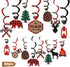 Levfla 30CT Lumberjack Party Hanging Swirls Decoration Buffalo Plaid Kids Birthday Photo Props Camping Ideas Bears Cutouts S'More Fun Door Whirls Signs Baby Shower Favor Supplies