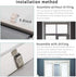 LUCKUP Horizontal Window Shade Blind Zebra Dual Roller Blinds Day and Night Blinds Curtains?Easy to Install 35.4" x 90" Grey
