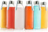 glass bottles 6 Pack 16oz - glass drinking bottles for Beverage and Juice - water bottle glass with stainless Steel Caps with Carrying Loop - Leak-Proof Lid