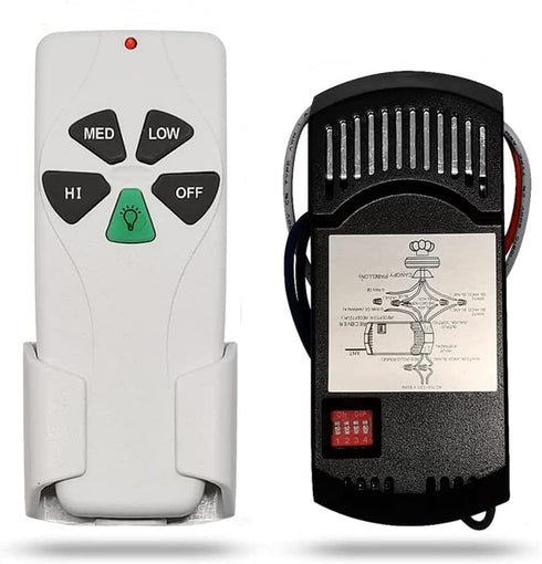 Corebay Universal Ceiling Fan Remote Control and Receiver Kit Replacement of Hampton Bay Harbor Breeze Hunter, 53T+28R, Easy to Install