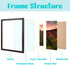 Frametory, 12x16 Picture Frame - Made to Display Pictures 8.5x11 Photo with Ivory Color Mat - Wide Molding - Built in Hanging Features - Wall Mounting Hardware (12x16, Walnut)