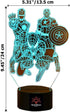 SERKYHOME 3D Illusion Night Lights for Kids with Remote Control 7 Colors Led Table Lamp (Marvel Heroes)