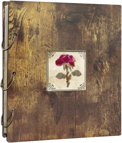 EdenseeLake Dried Flower Photo Album 4x6 Photo Book Holds 500 Photos Horizontal and Vertical