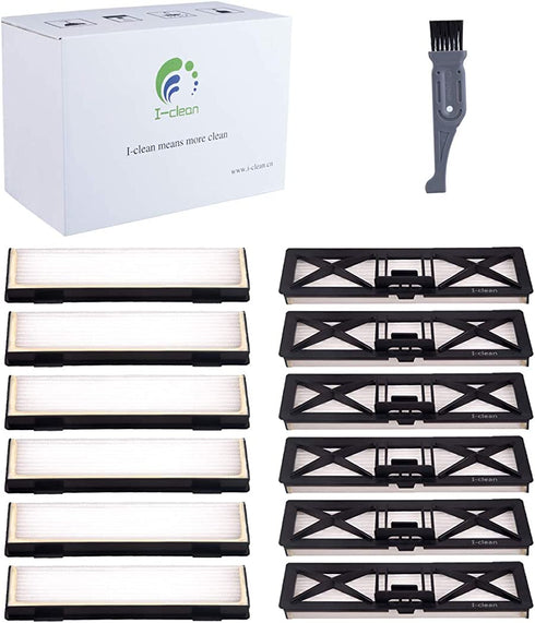 I clean Replacement Neato Robotics D8 Filter,Replacement Parts for All Neato Botvac,Neato Botvac D & Connected Series D7 D9 D80 D5 D3 D85,with A Free Cleaning Brush