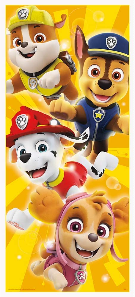 Unique Paw Patrol Plastic Door Poster-1 Pc, 27" X 60", Multicolor