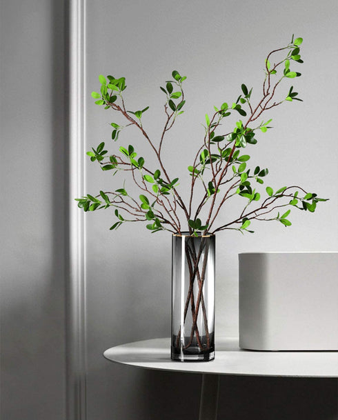 Artificial Plant 43.3 Inch Green Branches Leaf Shop Garden Office Home Decoration (2 pcs)
