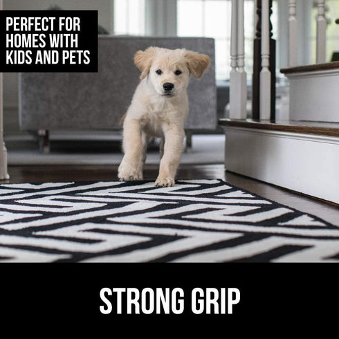 Gorilla Grip Extra Strong Rug Pad Gripper, 5x7 FT, Grips Keep Area Rugs in Place, Thick, Slip and Skid Resistant Pads for Hard Floors, Under Carpet Mat Cushion and Hardwood Floor Protection