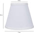 ALUCSET Double White Small Lamp Shade Clip On Bulb Set of 2 for Candelabra Bulbs, Barrel Fabric Lampshade for Table Chandelier Wall Lamp 4x7x6 Inch, 2Pcs Pack (White)