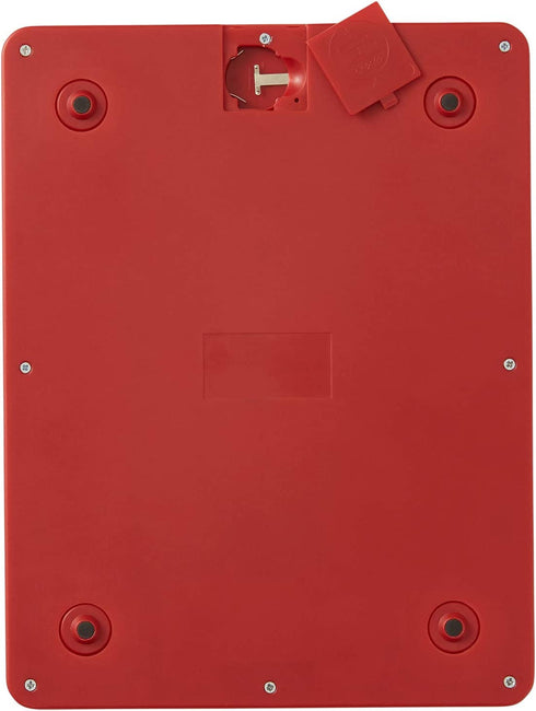 Taylor Precision Products Red 11lb Ultra Thin Digital Kitchen Scale, 0.37 inches
