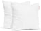 Empyrean Bedding Throw Pillow - 12 x 18 Inches Decorative Pillow Insert - Cotton Blend Outer Shell Indoor & Outdoor Pillows (Pack of 2, White)