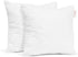 Empyrean Bedding Throw Pillow - 12 x 18 Inches Decorative Pillow Insert - Cotton Blend Outer Shell Indoor & Outdoor Pillows (Pack of 2, White)
