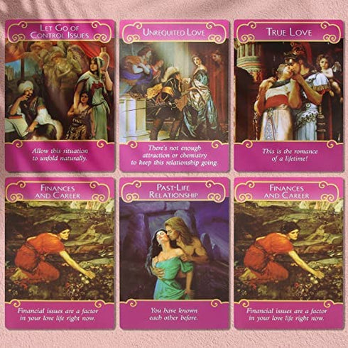 The Romance Angels Tarot Oracle Cards Deck|The 44 Romance Angel Oracle Cards by Doreen Virtue Rare Out of Print, New Gold-Plated Series, Clarity About Soul-Mate Relationships, Healing from The Past