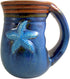 Cape Shore Handwarmer Coffee Cup with Beach Batik Starfish Design, 18 Ounce