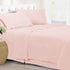 Home Essentials Ultra Soft Hypoallergenic Wrinkle Resistant Double Brushed Microfiber Sheet Set, Blush, Full