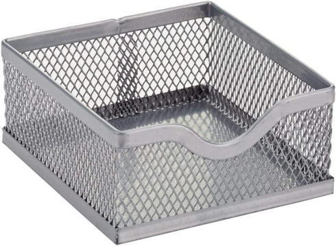 Annova Mesh Desk Organizer Office with 7 Compartments + Drawer/Desk Tidy Candy/Pen Holder/Multifunctional Organizer - Silver - Grey