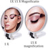 15x Magnifying Handheld Mirror ,Travel Folding Hand Held Mirror,Double Sided Pedestal Makeup Mirror with 1/15x Magnification
