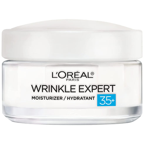 L'Oreal Paris Skincare Wrinkle Expert 35+ Collagen Face Moisturizer to Reduce Fine Lines, Hydrate All-Day and Improve Elasticity, 1.7 oz