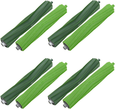 LOVECO 4 Set Replacement Rubber Brush Compatible for iRobot Roomba E Series E5 E6 i Series i7 i7+ i8 i8+ i3 i3+ i4 i4+ i6 i6 Plus J Series j7 j7+ Robotics,4 Set Multi-Surface Rubber Brush