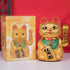 LLDAYU Maneki Neko,Ceramic Electric Golden Feng Shui Lucky Cat Ornament (7 inches), Gold