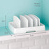YouCopia StoraLid Food Container Lid Organizer, Tall Dividers, White