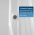 downluxe Clear Shower Curtain Liner 72x72 - PEVA 8 Gauge Duty Weight,with Grommets Holes