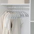 Nature Smile 10 Pack Non-Slip Suit Hanger,Coat Jacket Hangers,Sweater Hangers,PVC-Coating Metal Hangers for Pants,Shawls,Belts,Bras - Dimple & Crease Free T-Shirt Hangers,Silvery Grey Color