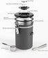 HAIOOU Airtight Coffee Canister, 22OZ Large Stainless Steel Coffee Bean Storage Container with Date Tracker, Measuring Scoop, CO2 Releasing Valves and Mini Tongs for Beans, Grounds and more - Gray