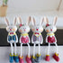KESYOO 4Pcs Mini Bunny Figurines Resin Rabbit Statues Sculptures Easter Shelf Sitters Table Decorations Centerpieces for Kids Easter Birthday Party Supplies