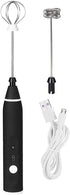 Milk Frother Handheld Frother Whisk, Electric Coffee Foam Maker Mini Blender USB Rechargeable Drink Mixer for Latte, Cappuccino, Hot Chocolate, Frappe, Matcha, Hot Chocolate