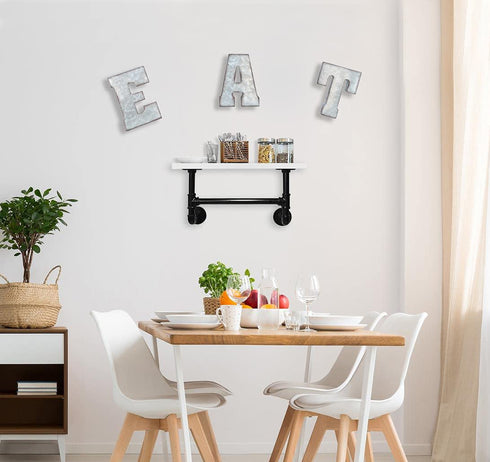 Zoreal HOME Sign Rustic Galvanized Metal Letters Free Standing Home Decorative Sign Farmhouse Wall Decor