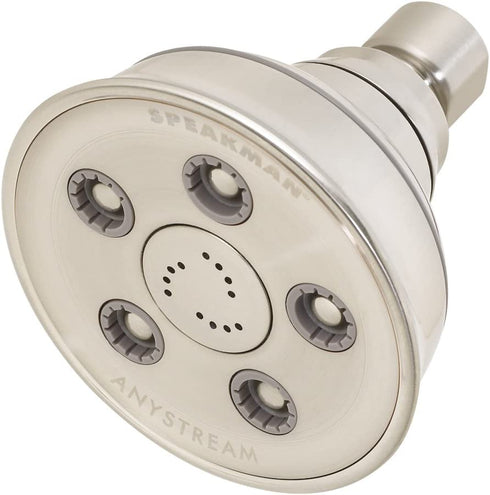 Speakman, Brushed Nickel S-3014-BN-E2 Caspian Anystream Adjustable 2.0 GPM Shower Head