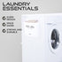 Magnetic Lint Bin for Laundry Room by CASAJIN - Space Saving Lint Bin Holder for Laundry Room Décor - Waste Bin with Magnetic Strip for Dryer, Washer, or Wall Mount