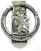 HIR Round Saint St Christopher Go Your Way in Saftey Proctection Visor Clip, 1 3/8 Inch (Dia) (Pewter)